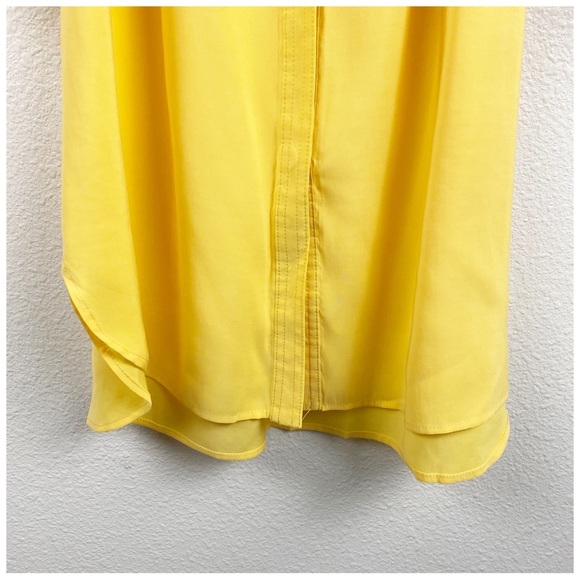Suzi Chin for Maggy‎ Boutique Yellow Shirt Dress Size 6 - Picture 5 of 8